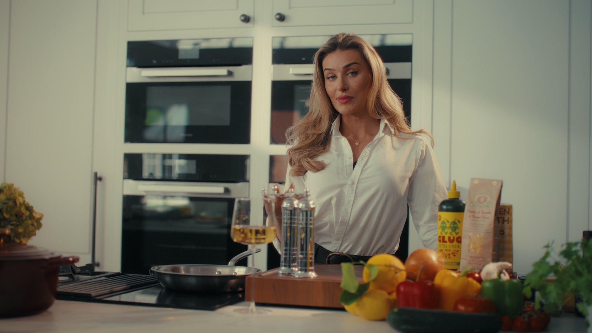 The Nikki Home kitchen, styled with fresh seasonal ingredients